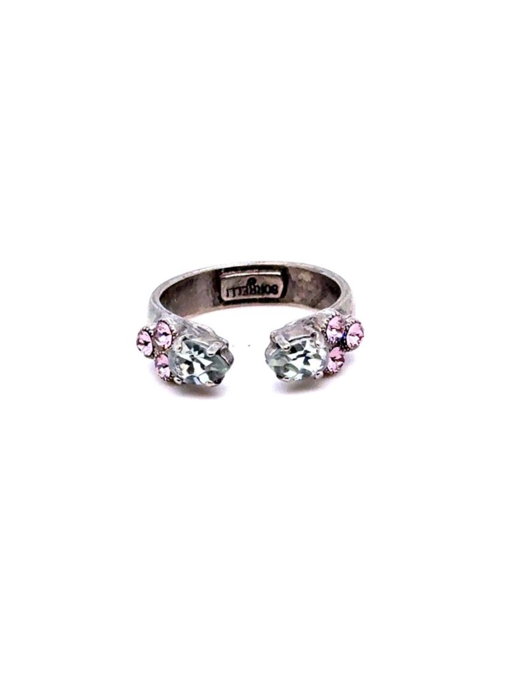 Sorrelli Open Front Bypass Crystals Ring